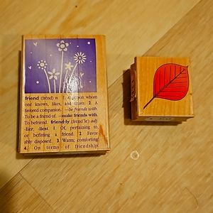 New decorative ink stamps and unopened ink pads